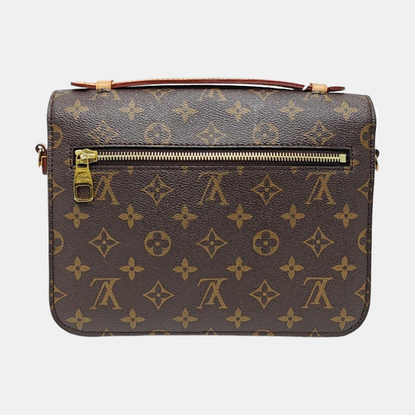 MÉTIS MM Monogram Coated Canvas Brown