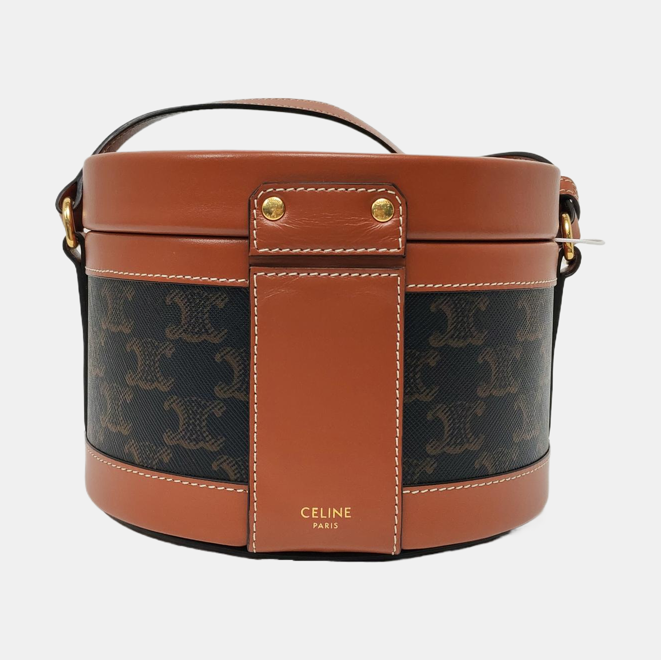 Authenticated pre-owned  TRIOMPHE Medium Coated Canvas Brown - Shoulder Bag at Looply