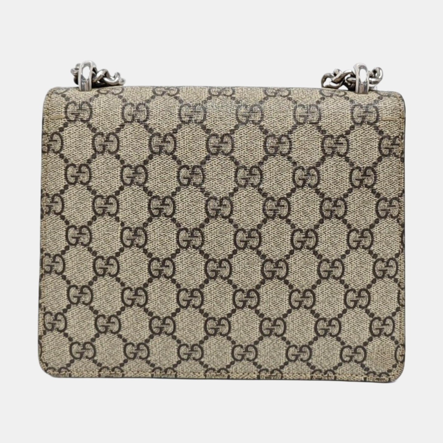 Dionysus Mini Monogram Coated Canvas Beige
