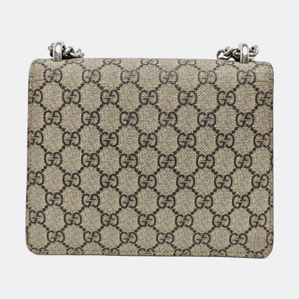 Dionysus Mini Monogram Coated Canvas Beige