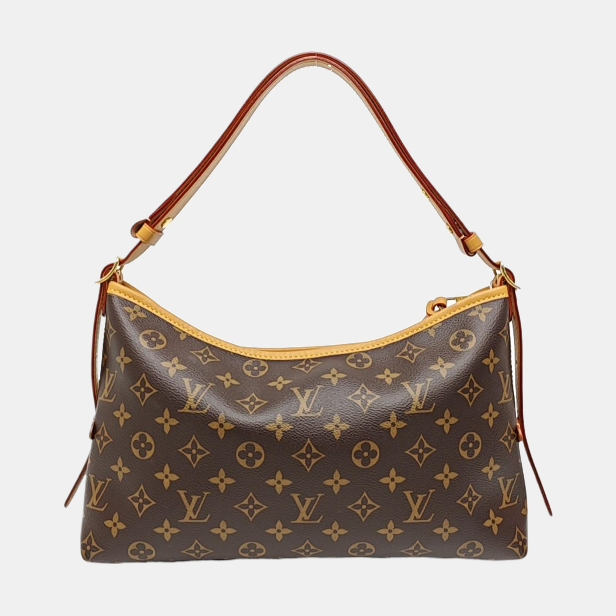 CARRYALL Small Monogram Coated Canvas Brown