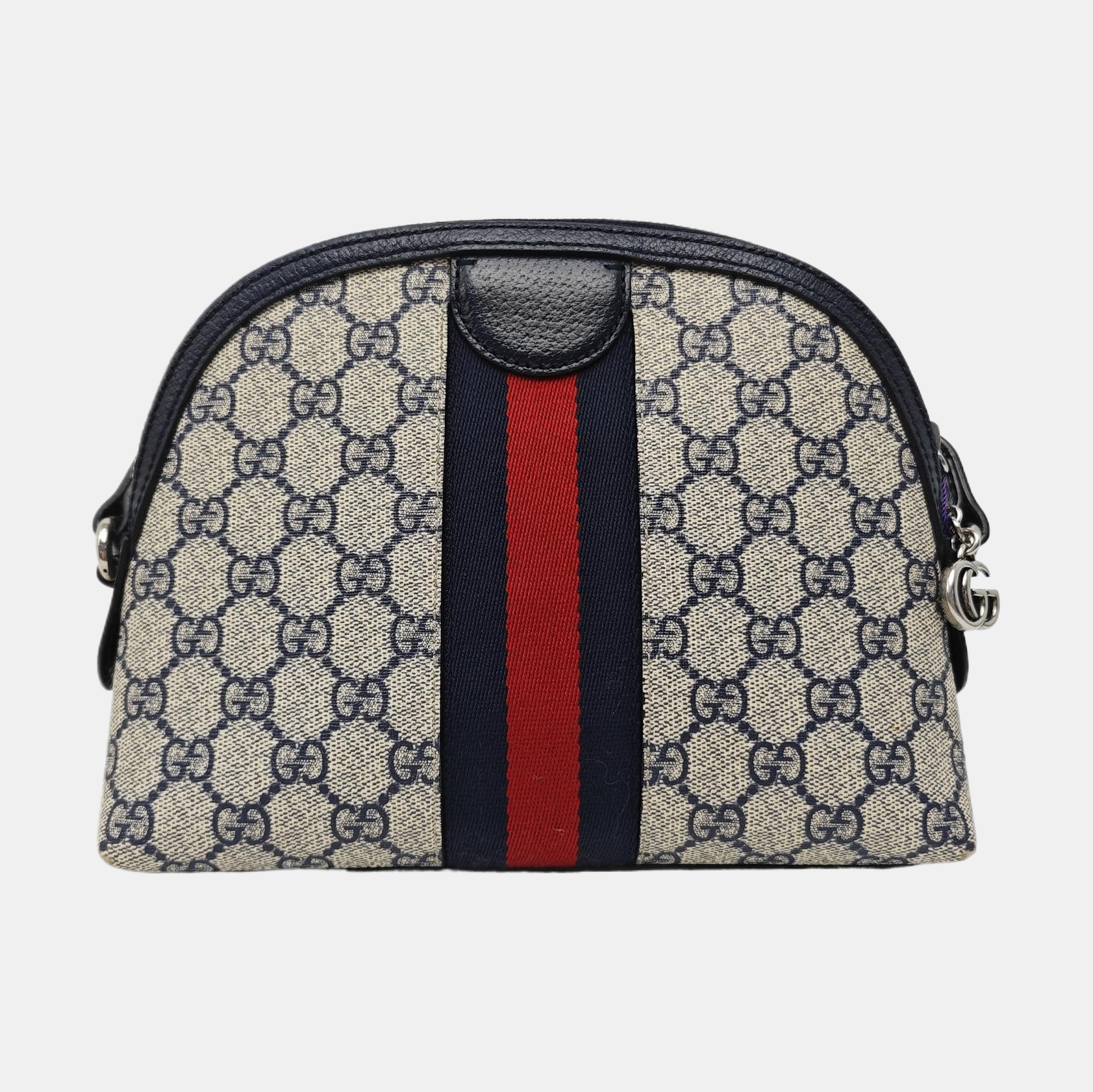 Ophidia Small Monogram Coated Canvas Beige