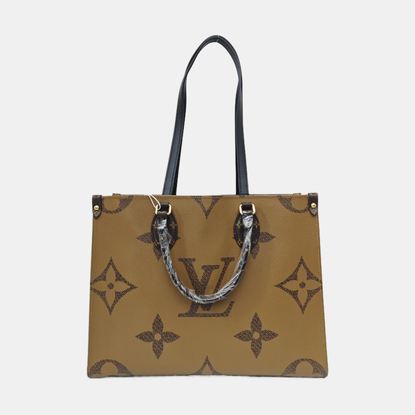 ONTHEGO MM Monogram Coated Canvas Brown