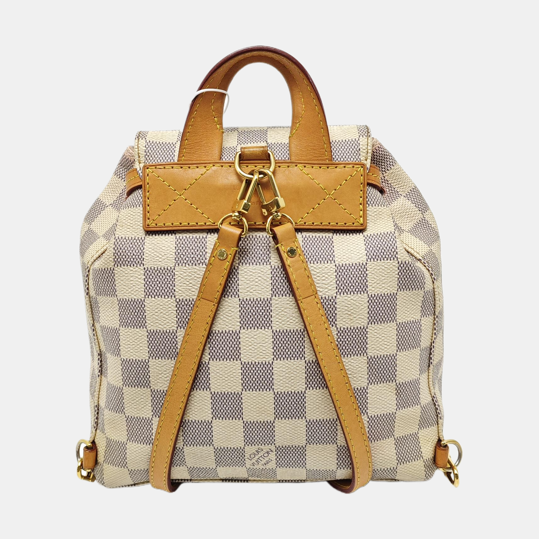 SPERONE BB Damier Azur Coated Canvas White