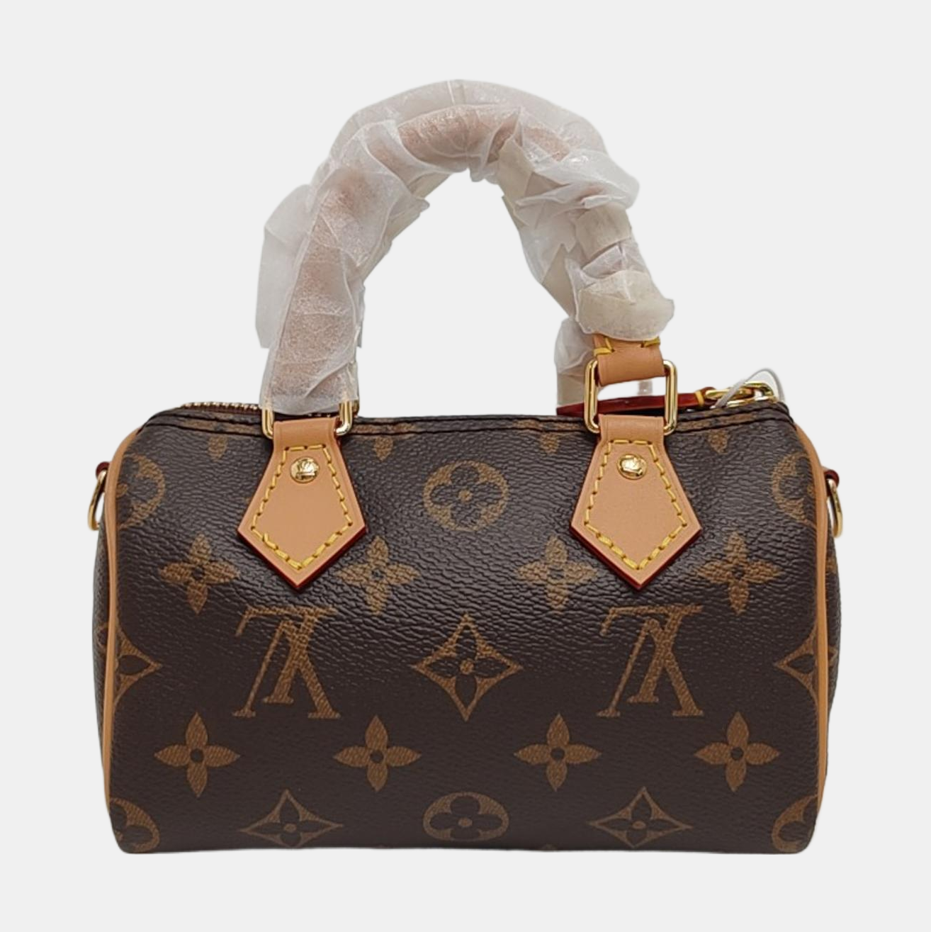 SPEEDY Nano Monogram Coated Canvas Brown