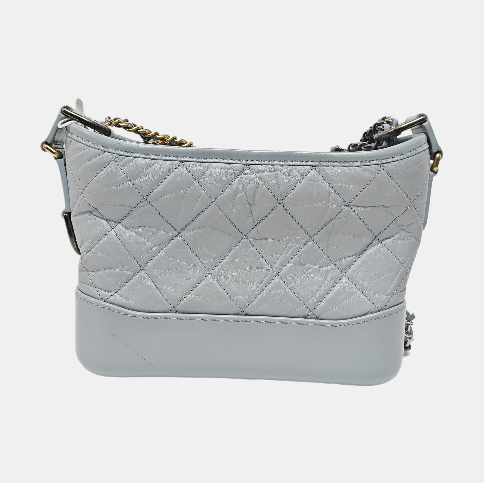 GABRIELLE Small Quilted Calfskin Blue
