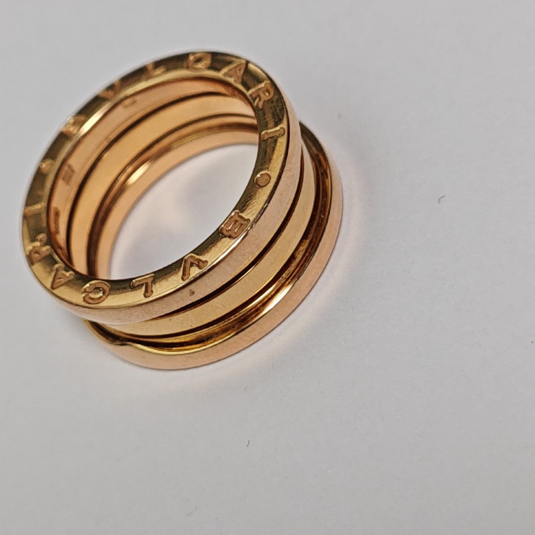 B.ZERO1 18k Rose Gold Ring EU 52