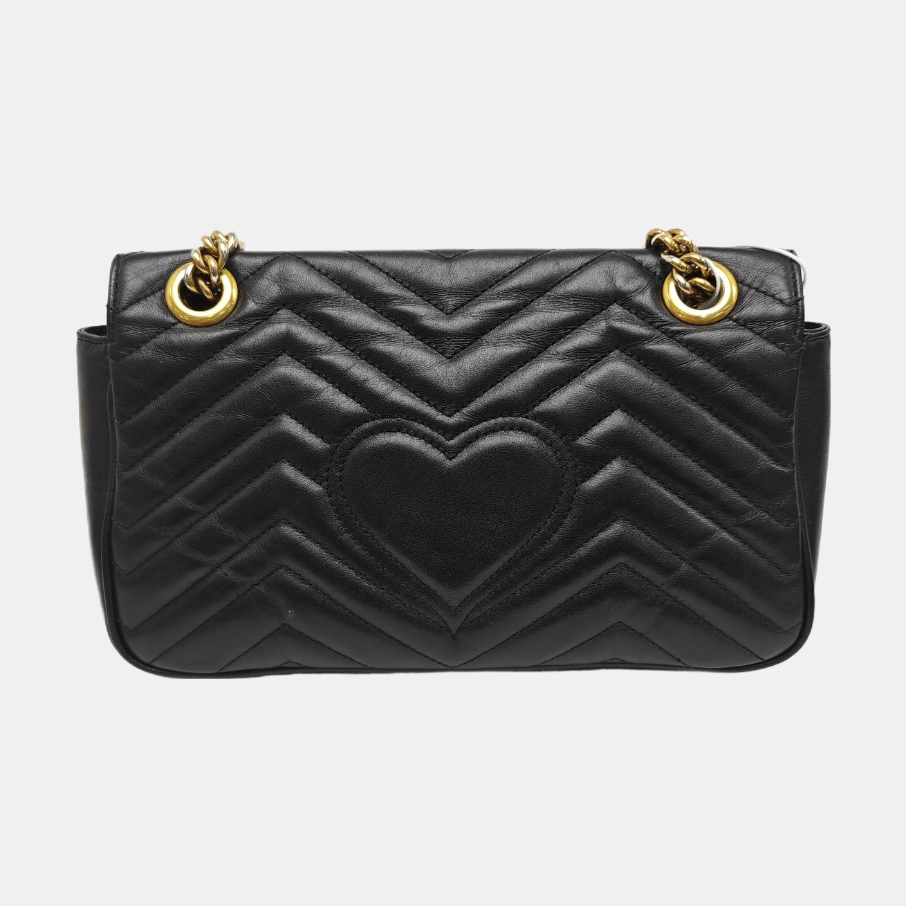 GG Marmont Medium Quilted Calfskin Black