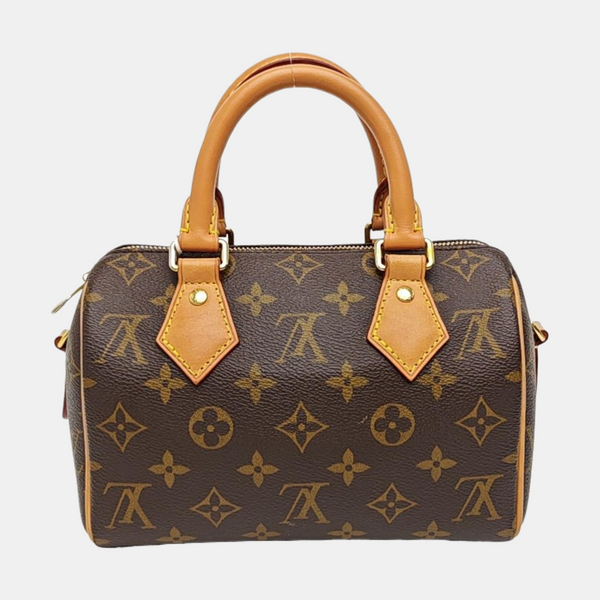 SPEEDY 20 Monogram Coated Canvas Brown