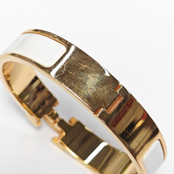 Clic H Metal Rose Gold Bangle