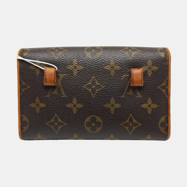 FLORENTINE Monogram Coated Canvas Brown