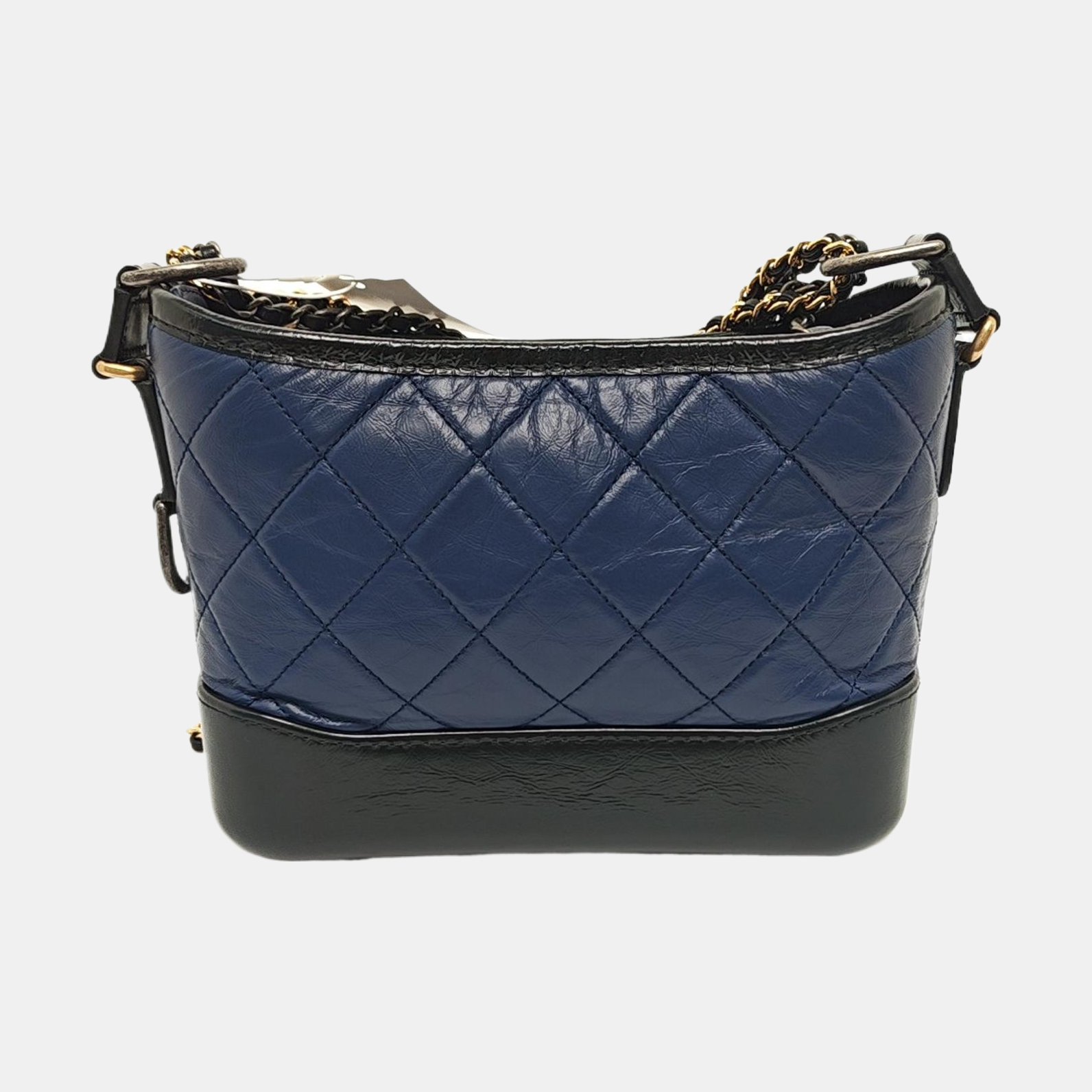 GABRIELLE Small Quilted Calfskin Blue