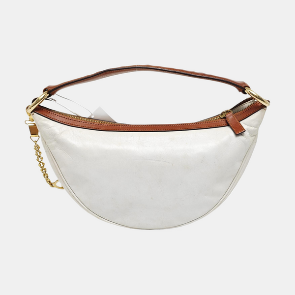 Calfskin Top Handle Bag White