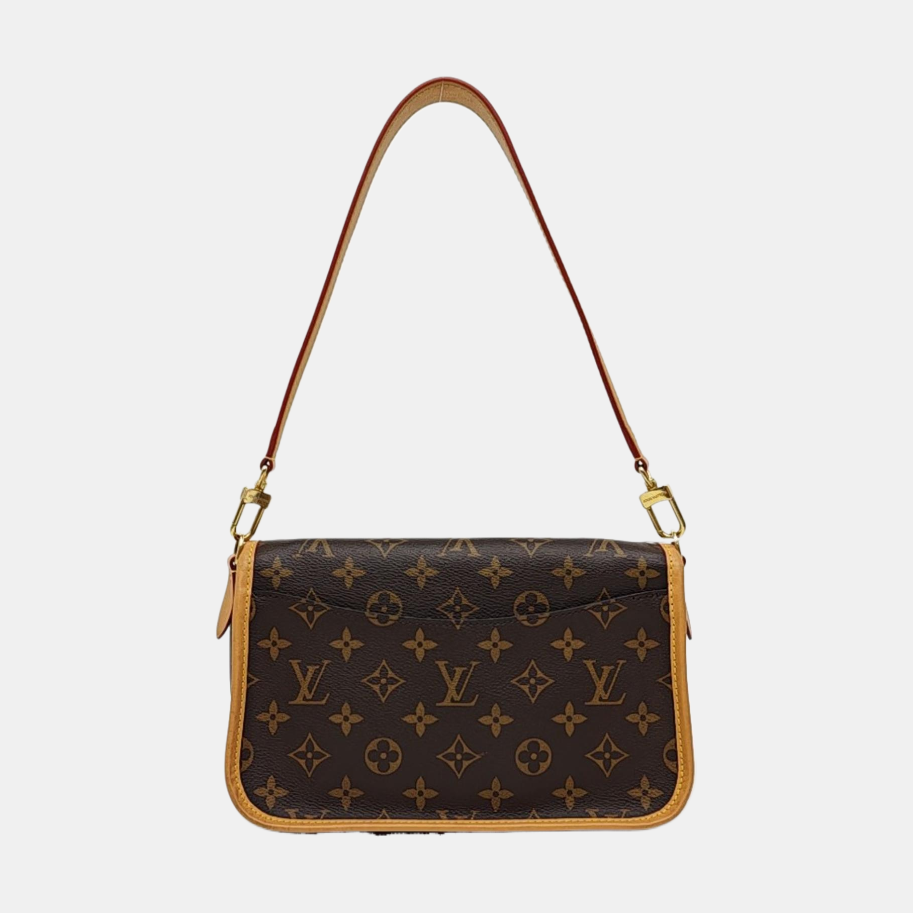 DIANE Monogram Coated Canvas Brown