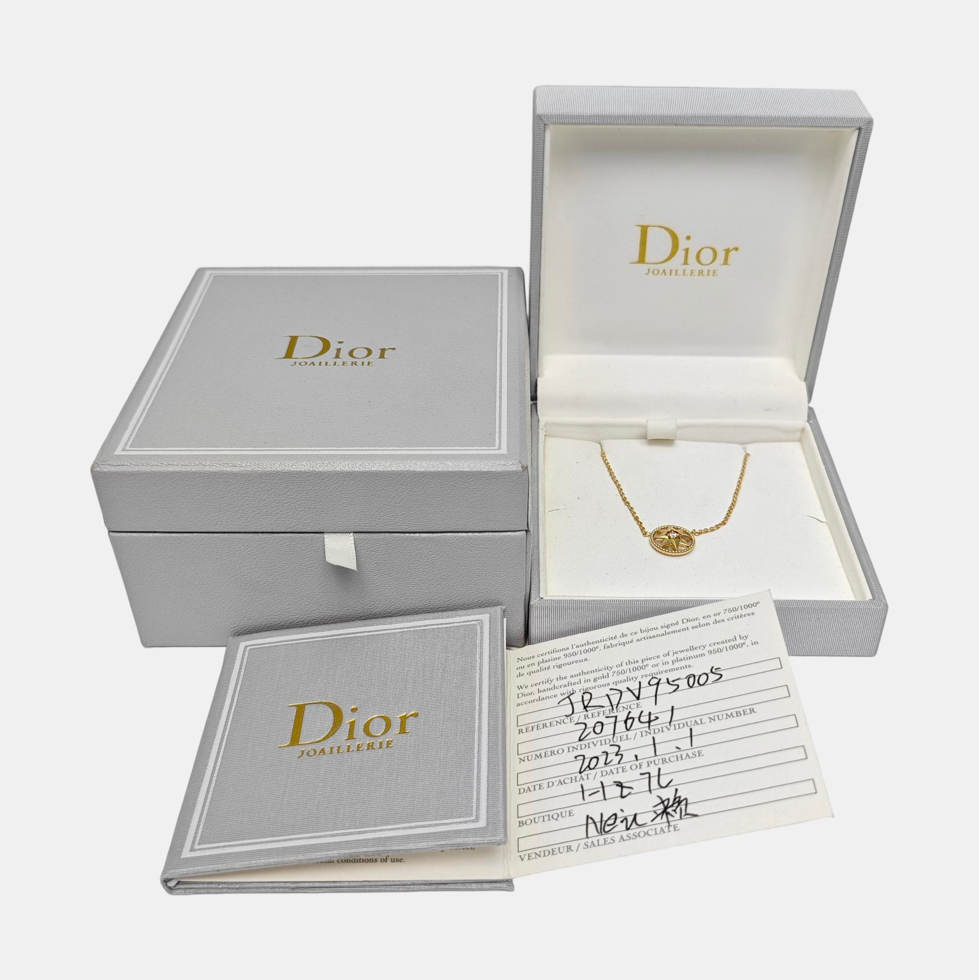 Rose Des Vents 18k Gold Necklace