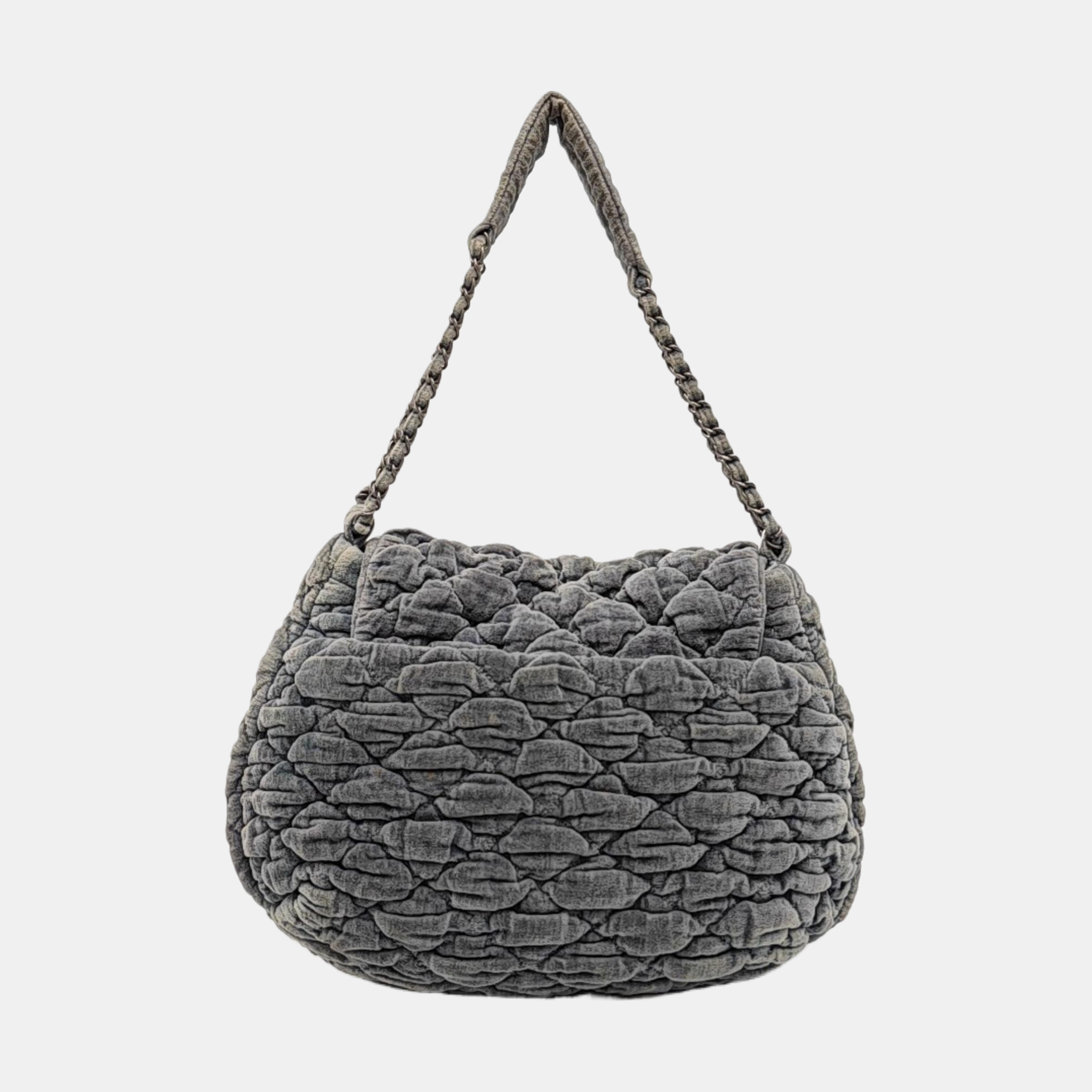 Quilted Velvet Gray