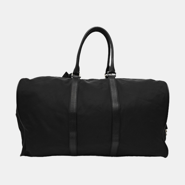 Nylon Top Handle Bag Black