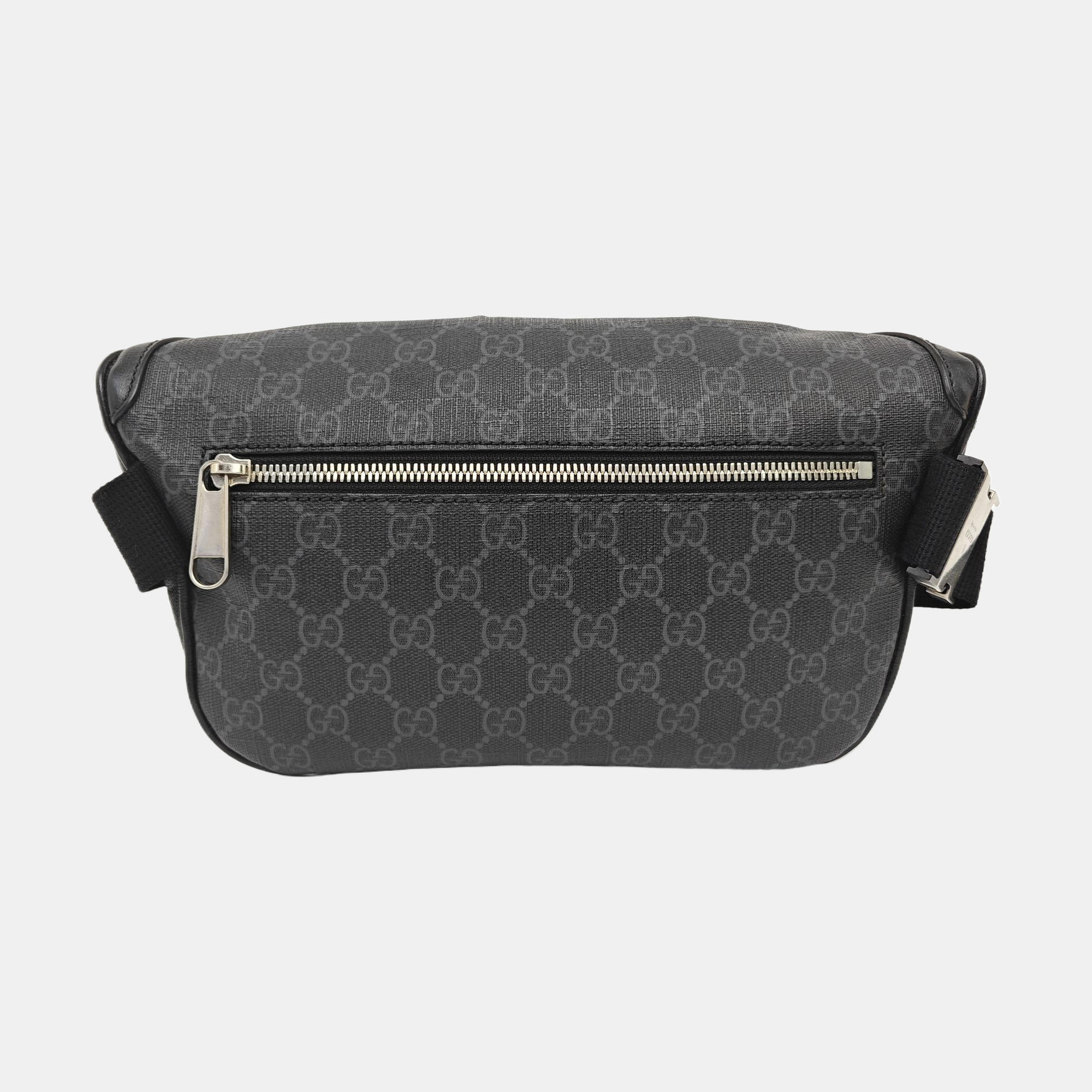 Monogram Coated Canvas Belt Bag Black