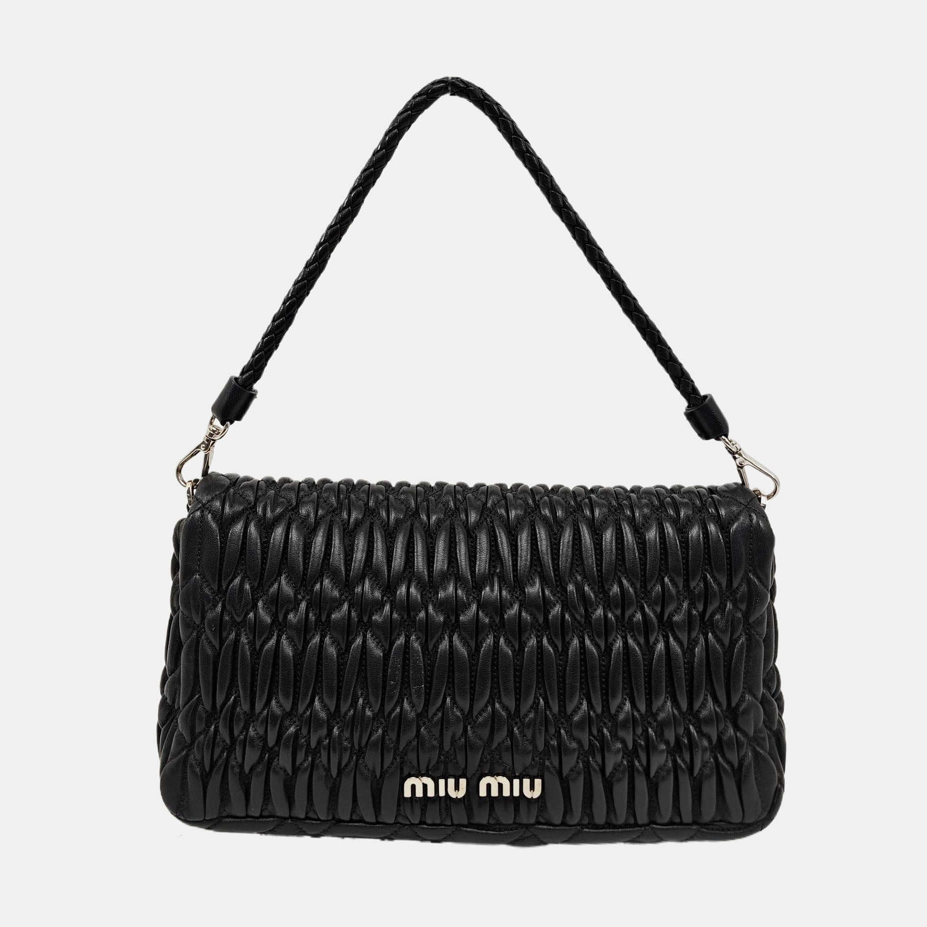 Crystal Quilted Lambskin Black
