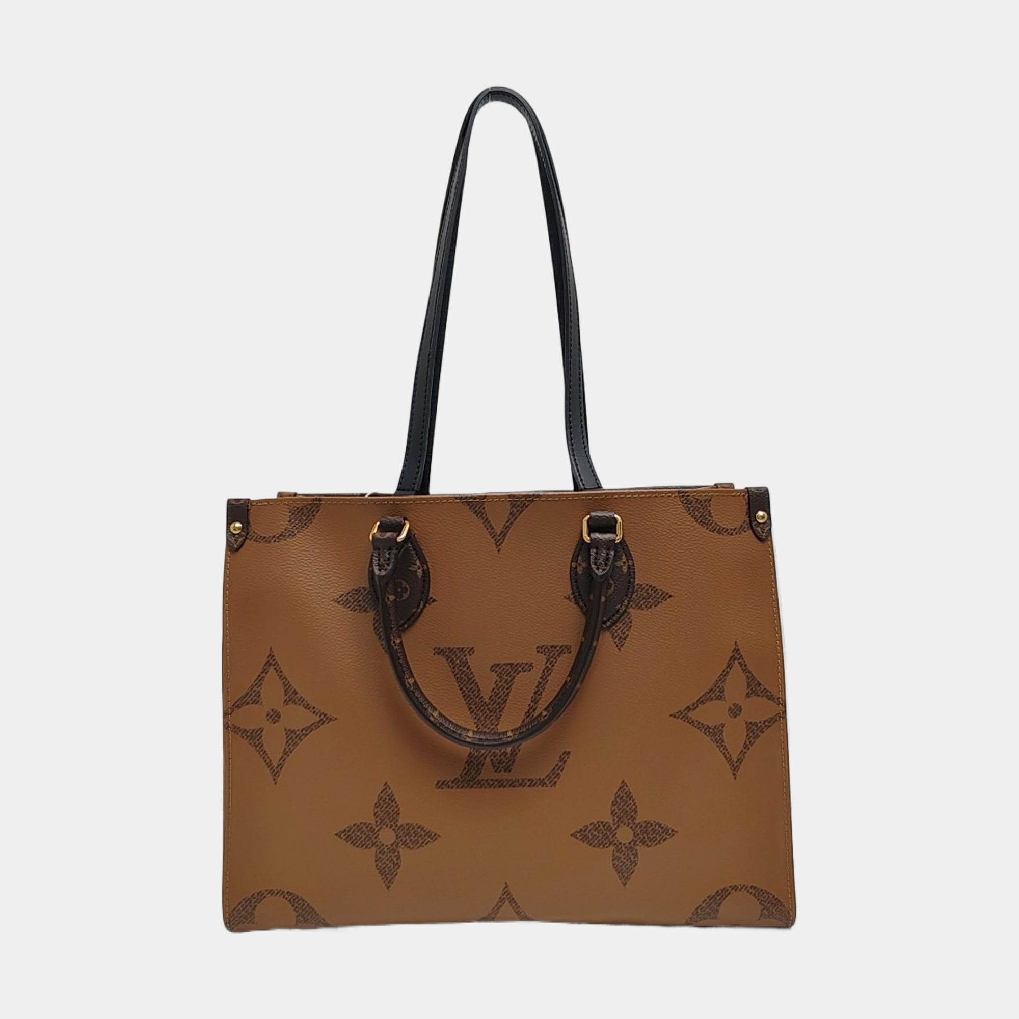 ONTHEGO MM Monogram Coated Canvas Brown