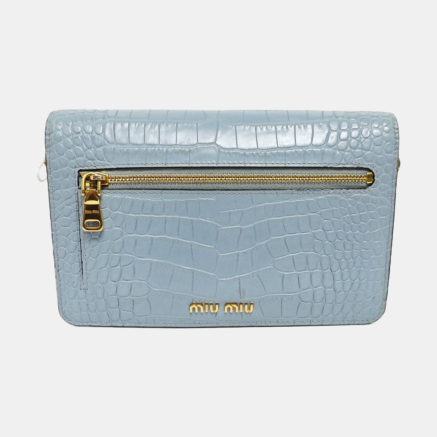 Calfskin Shoulder Bag Blue