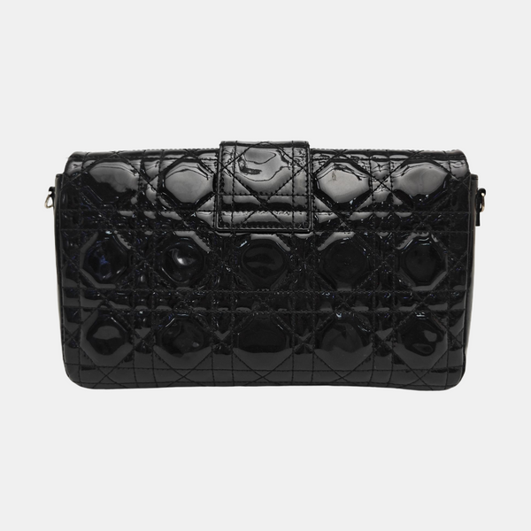 Miss Dior Cannage Patent Leather Black