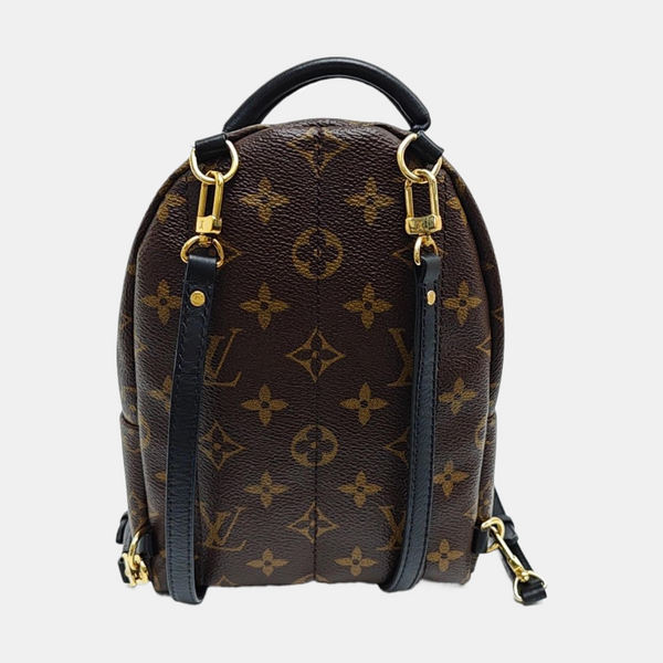 PALM SPRINGS Mini Monogram Coated Canvas Brown