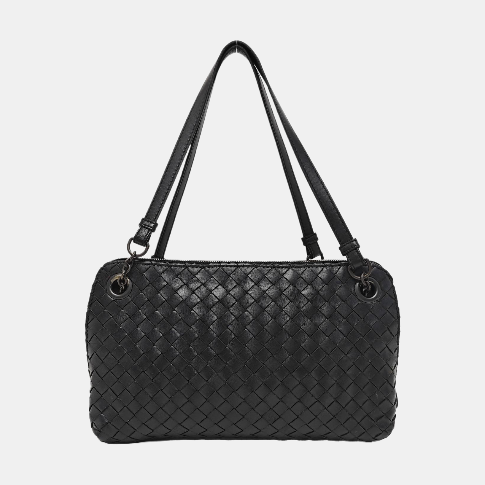 Calfskin Top Handle Bag Black