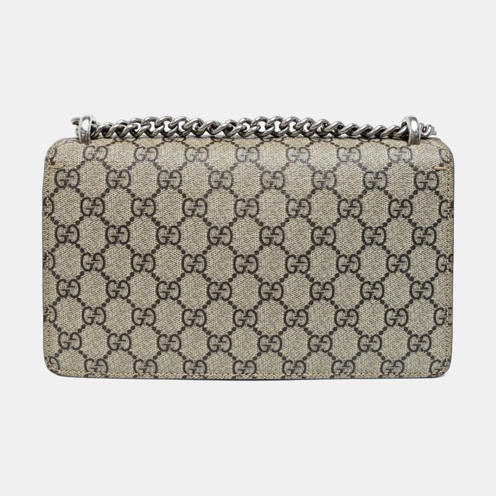 Lona Revestida con Monograma Dionysus Pequeño Beige