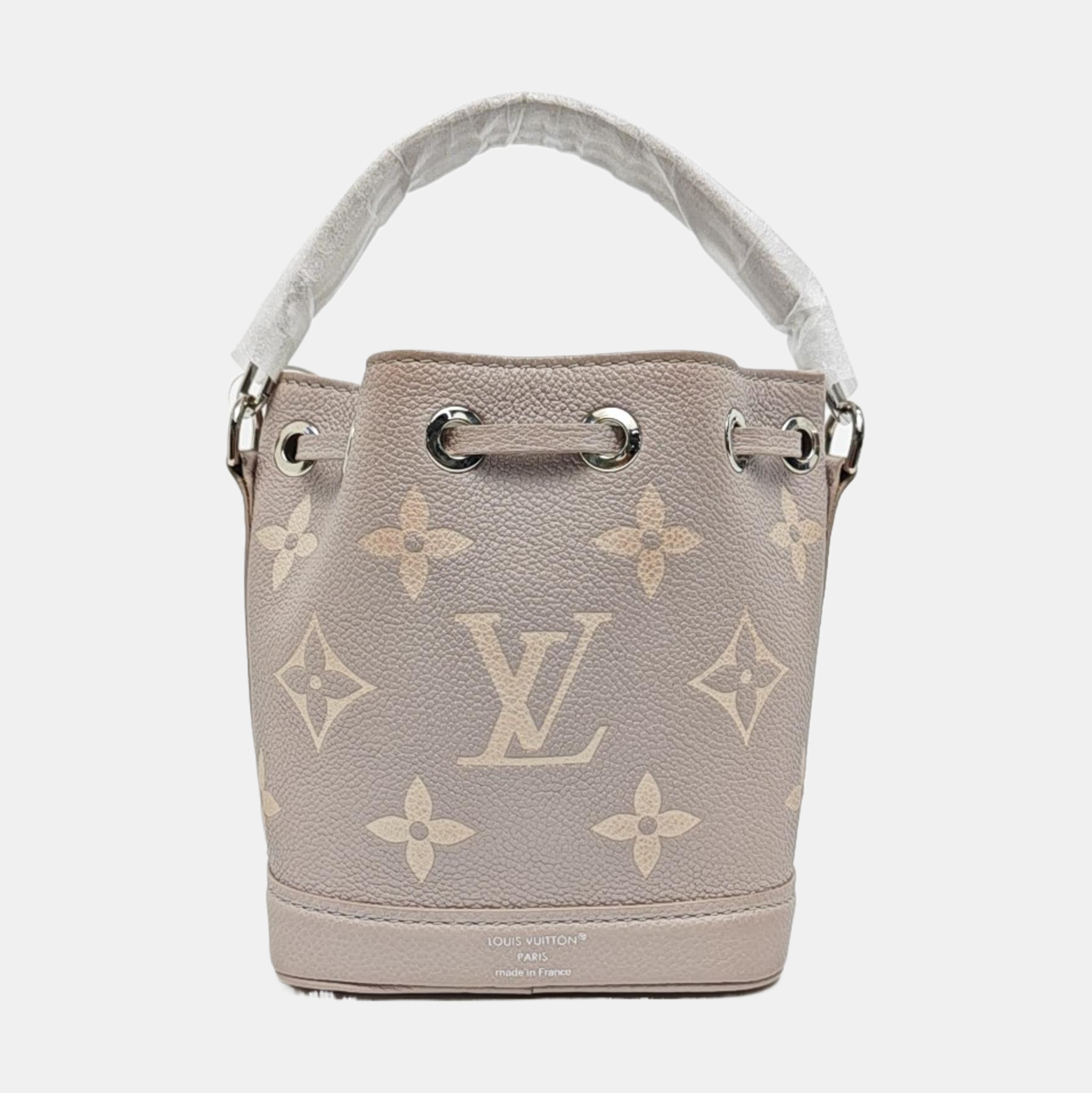 NOÉ Nano Monogram Calfskin Gray