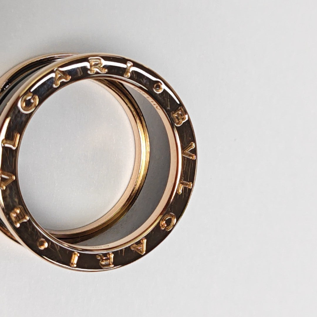 B.ZERO1 18k Rose Gold Ring EU 59