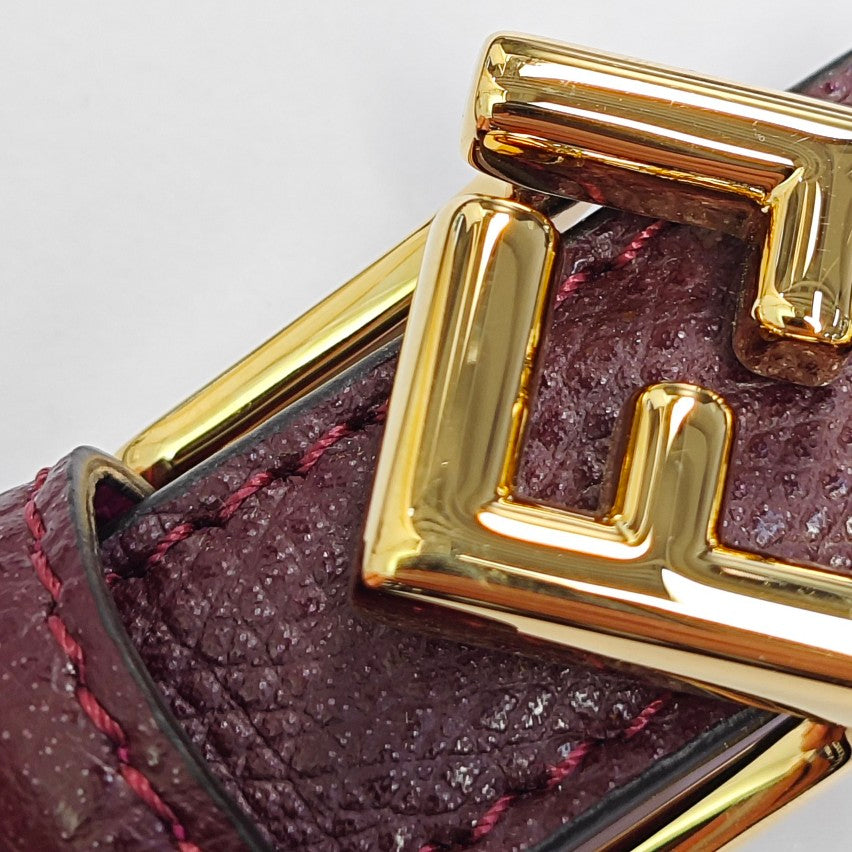 Leather Belt Purple