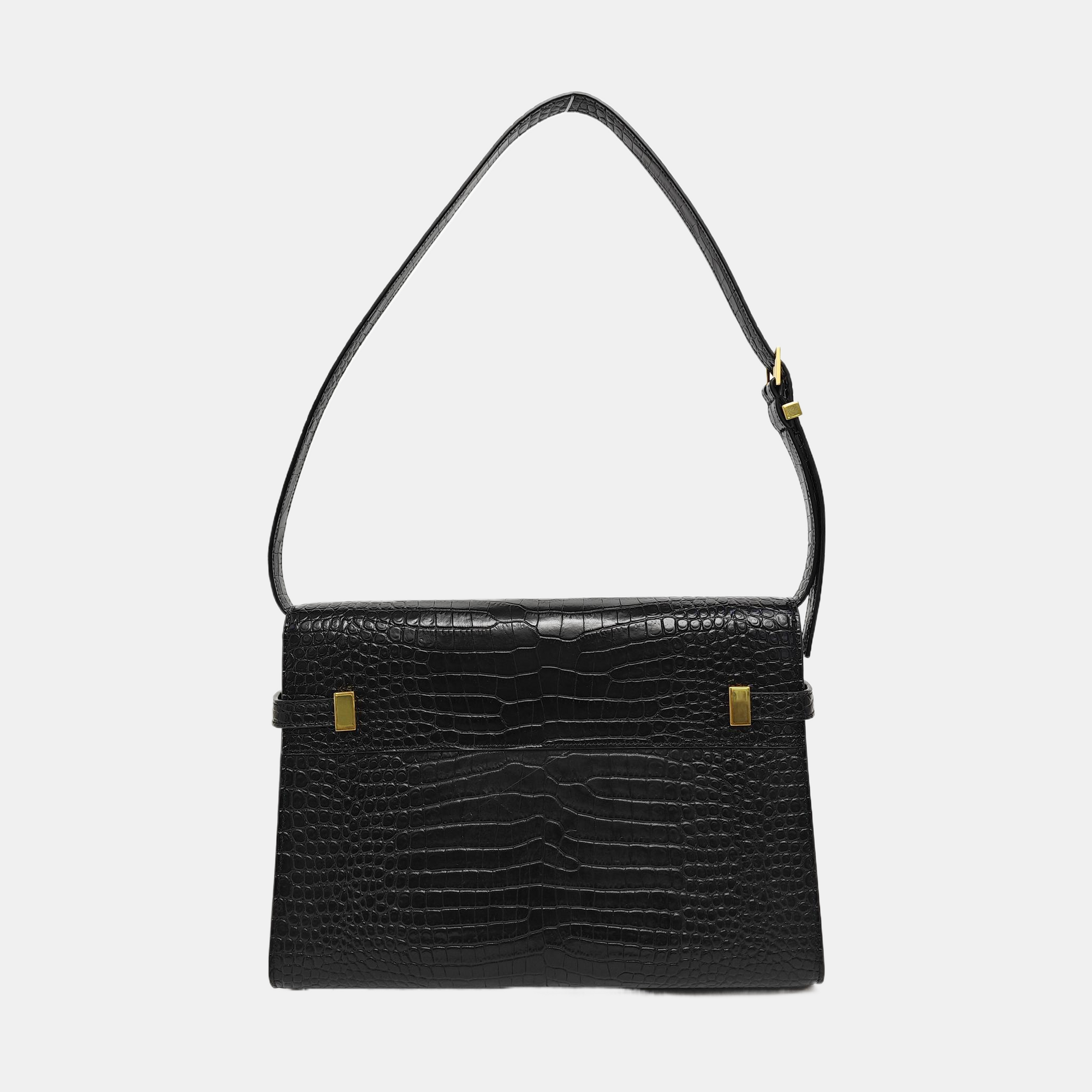MANHATTAN Medium Calfskin Black