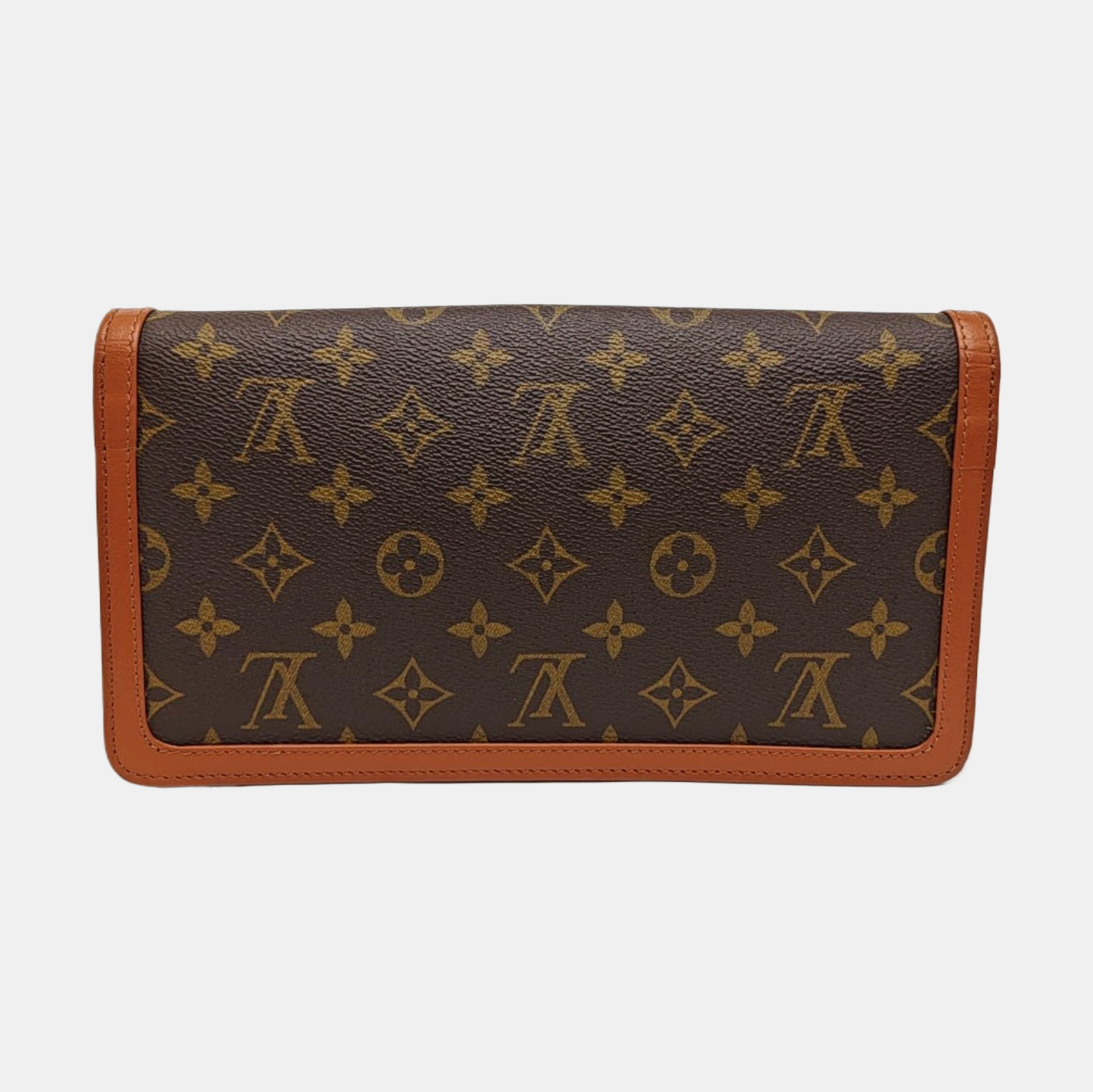 DAME Monogram Coated Canvas Brown
