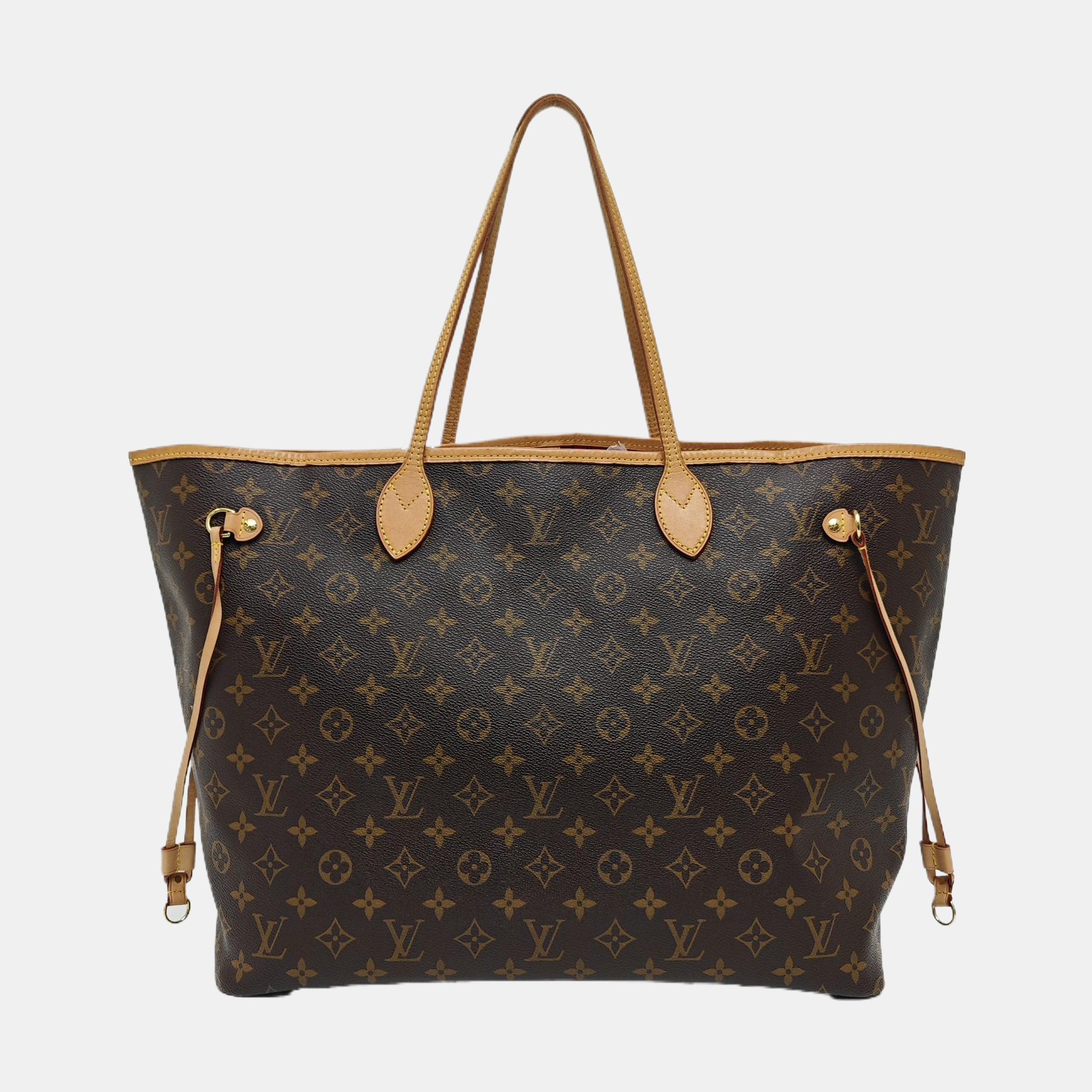 NEVERFULL GM Monogram Coated Canvas Brown