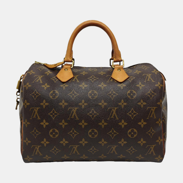 SPEEDY 30 Monogram Coated Canvas Brown