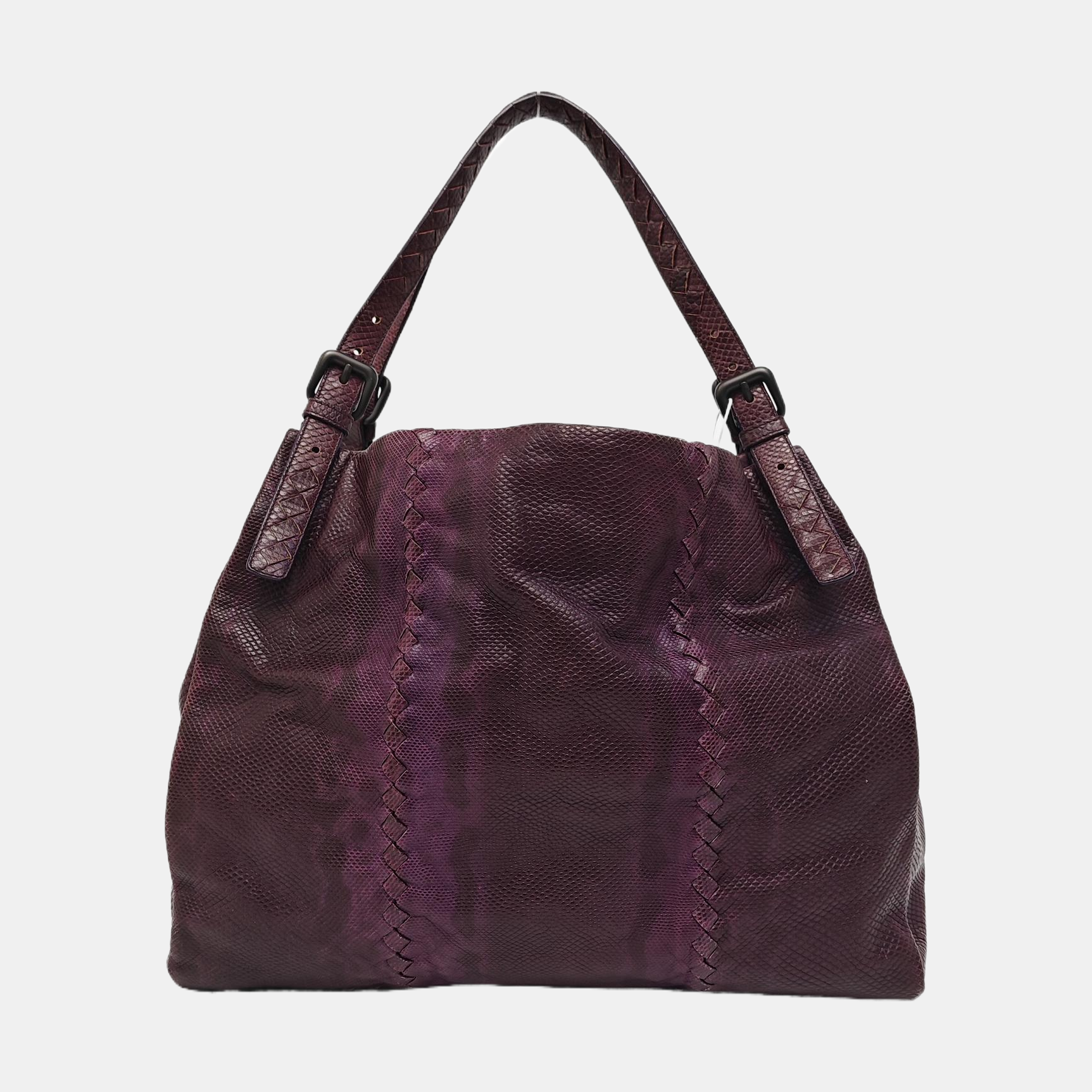 Lizard Top Handle Bag Red