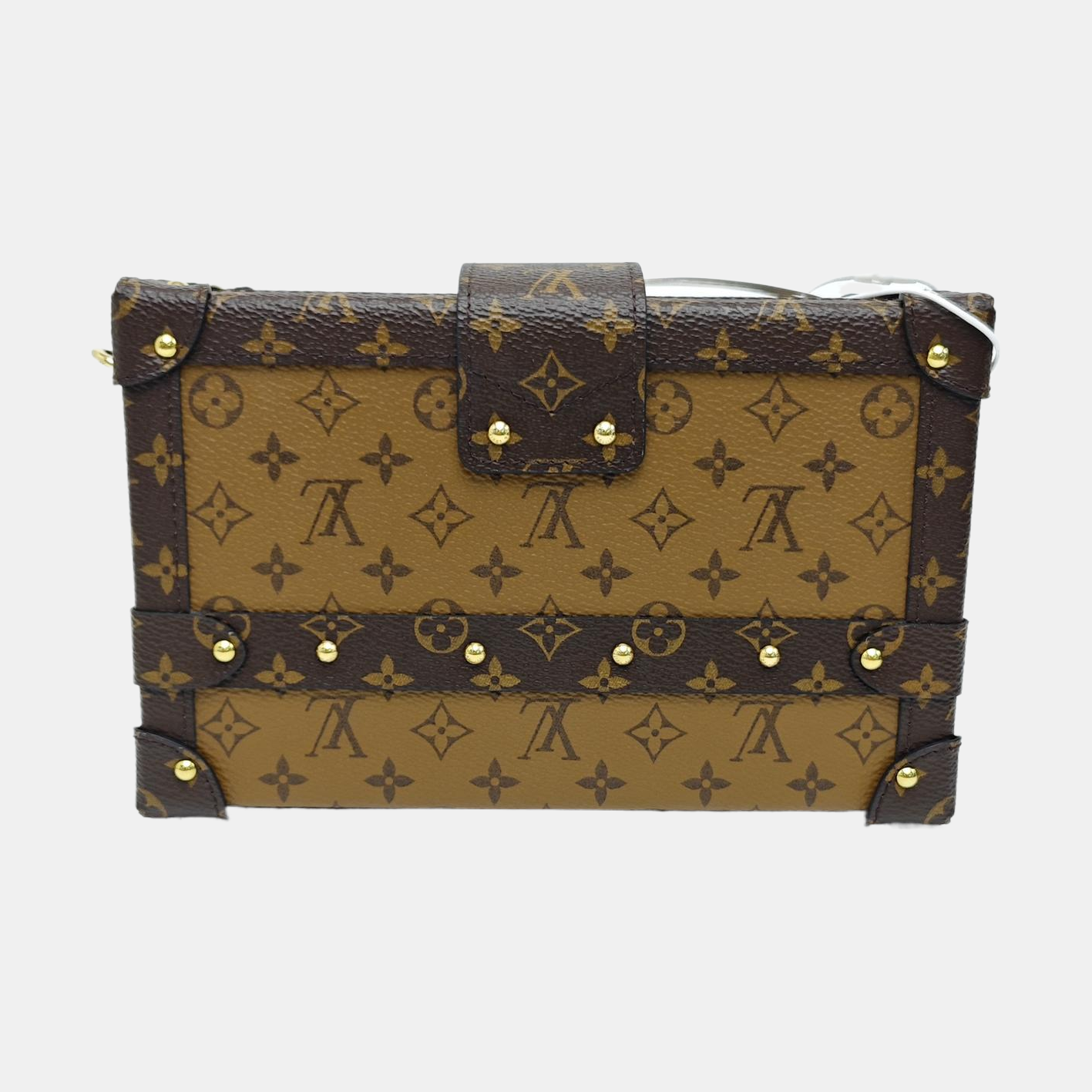 PETITE MALLE Monogram Coated Canvas Brown