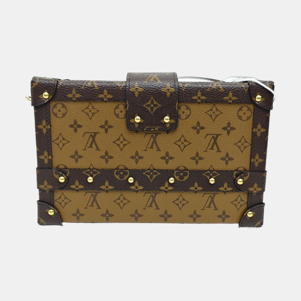 PETITE MALLE Monogram Coated Canvas Brown
