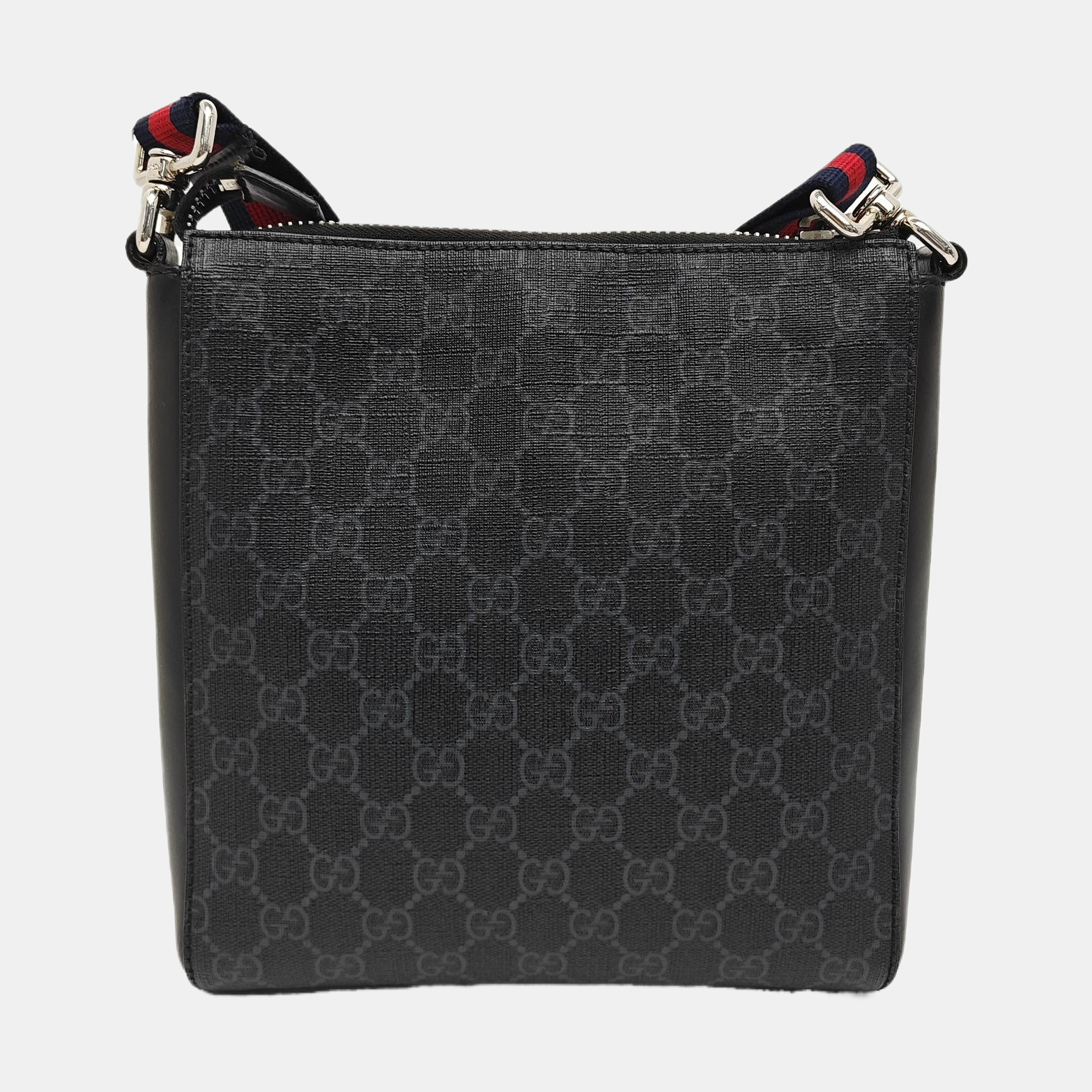 GG Imprime Small Monogram Coated Canvas Black