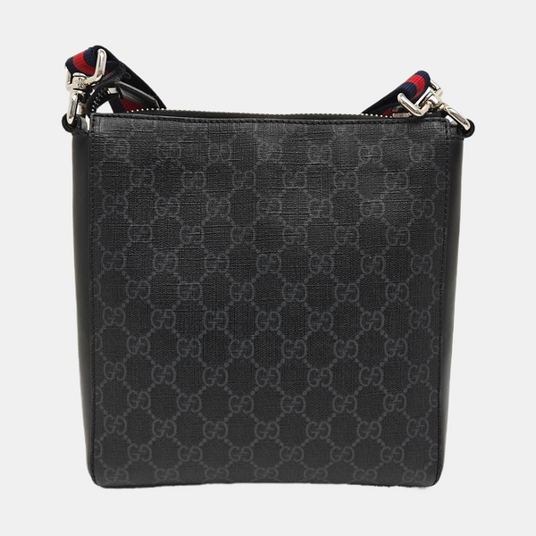 GG Imprime Small Monogram Coated Canvas Black