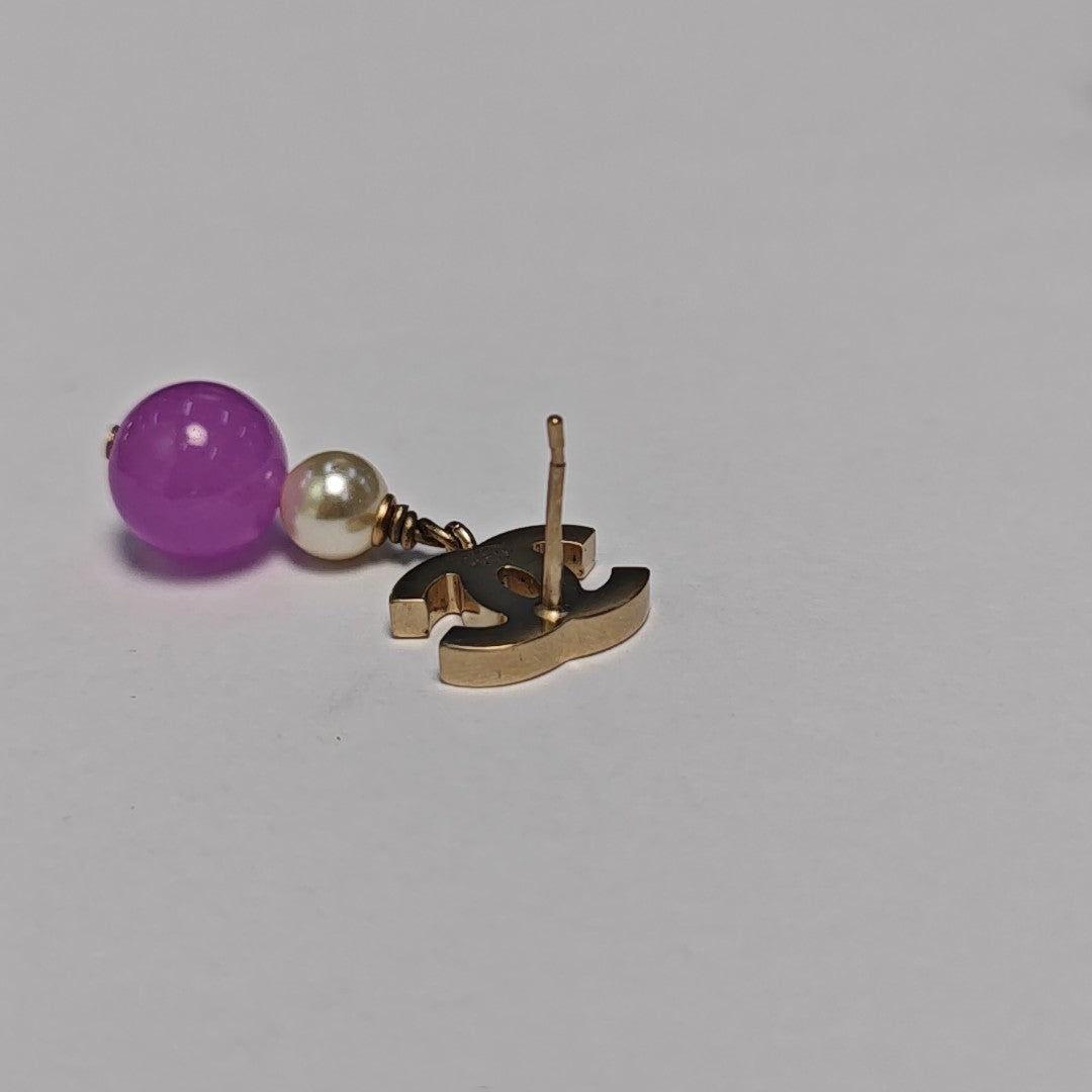Metal Gold Stud Earrings