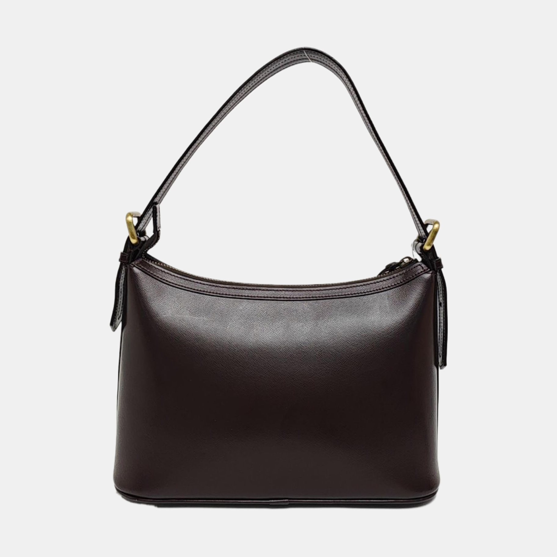 Calfskin Top Handle Bag Brown