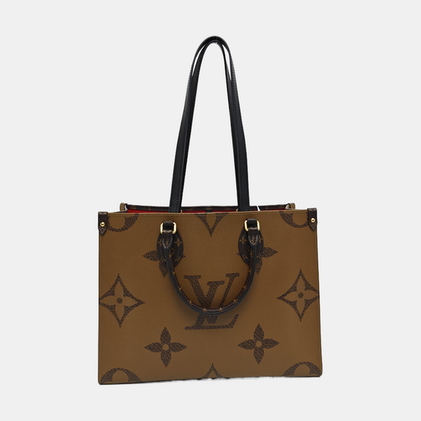 ONTHEGO MM Monogram Coated Canvas Brown