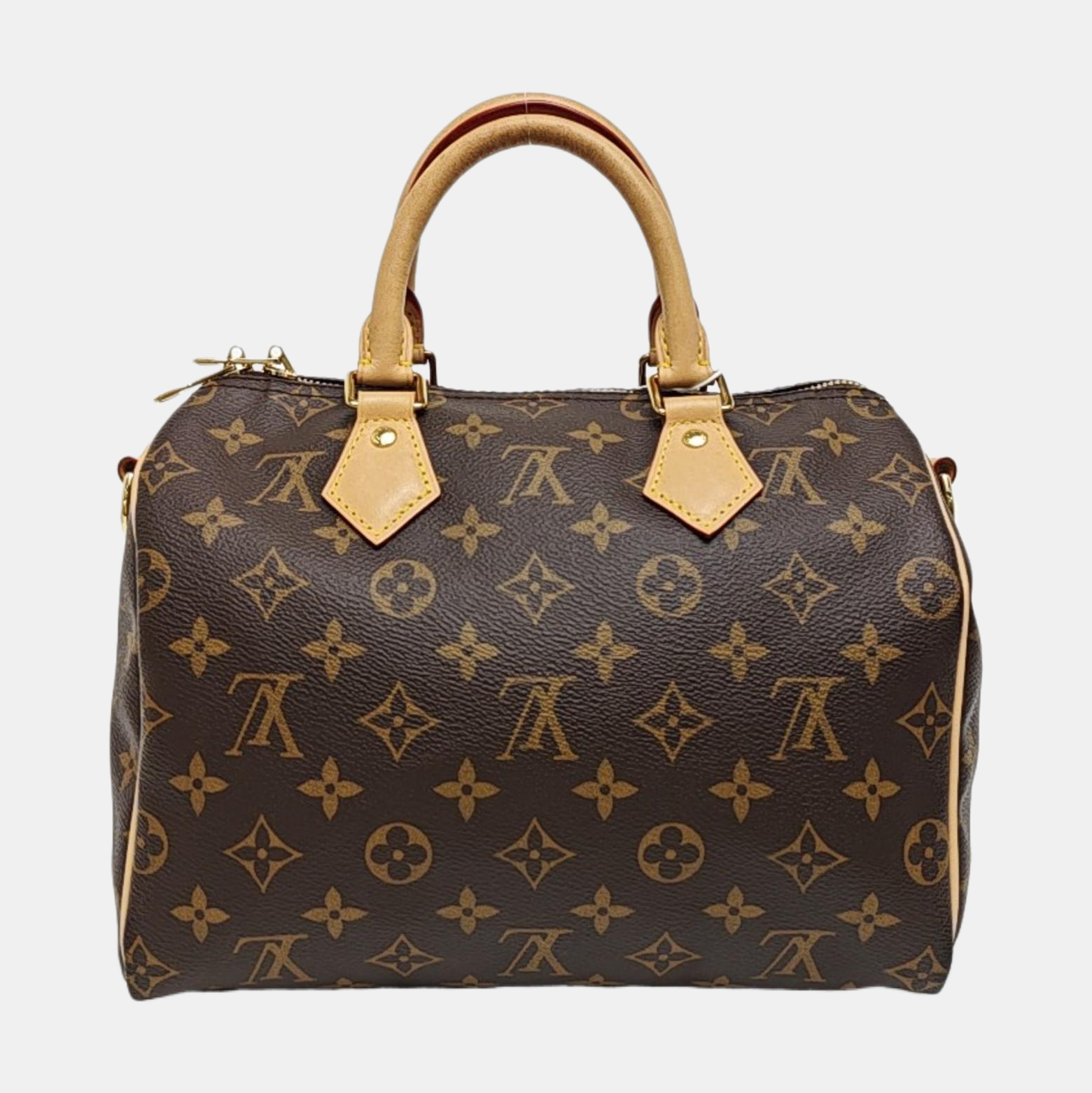 SPEEDY 25 Monogram Coated Canvas Brown