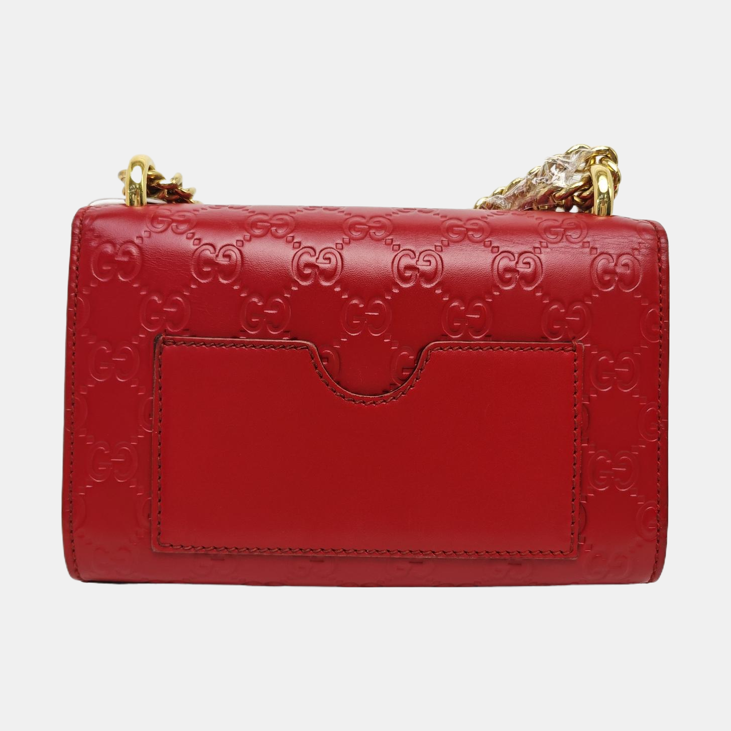 Padlock Small Monogram Calfskin Red