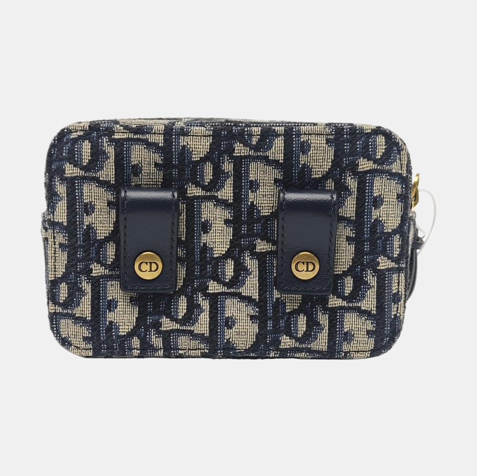 Oblique Canvas Belt Bag Beige