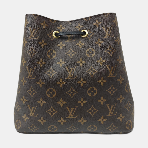 NÉONOÉ MM Monogram Coated Canvas Brown