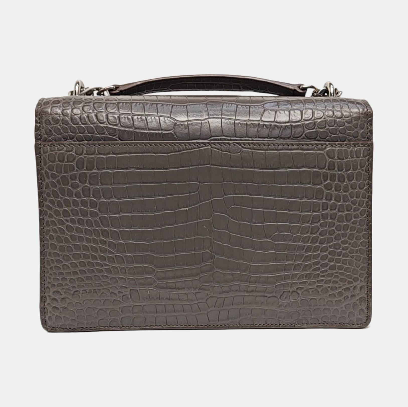 SUNSET Medium Calfskin Gray