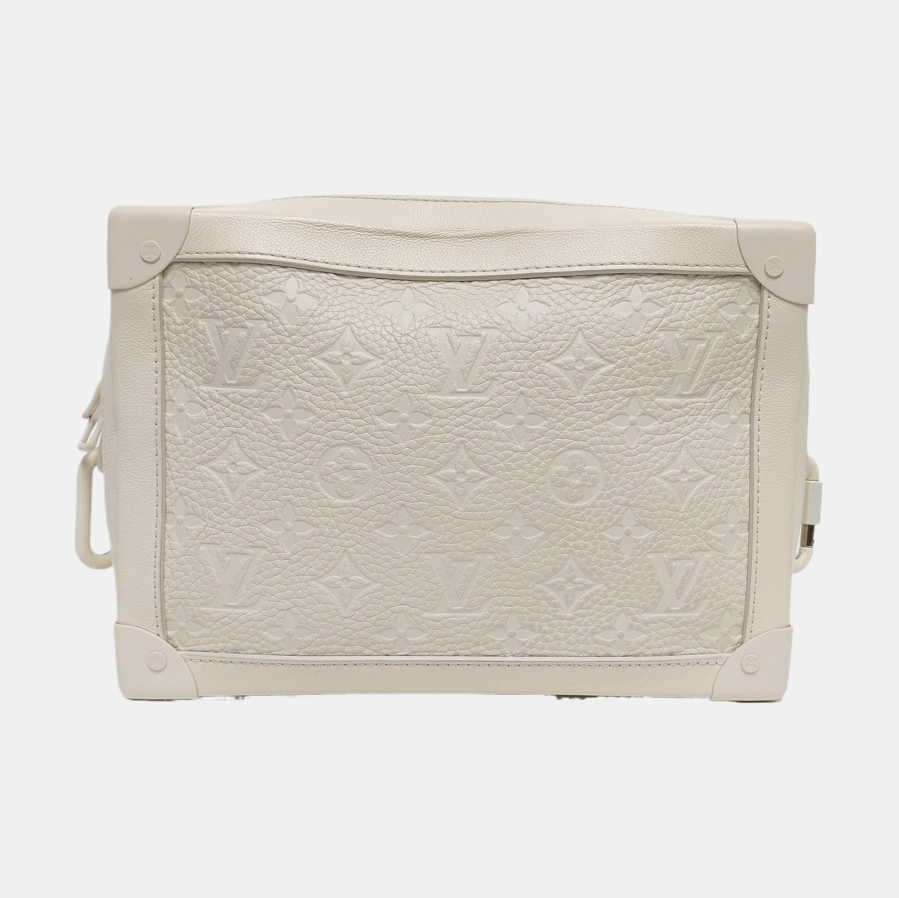 SOFT TRUNK Monogram Calfskin White